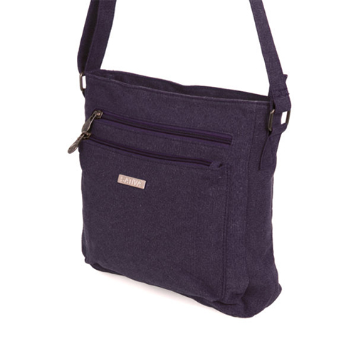 Sativa Bags Hemp Organic Cotton Elegant Shoulder Bag in Purple
